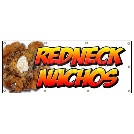 Signmission REDNECK NACHOS BANNER SIGN redneck chips tater tots cheese bacon B-96 Redneck Nachos
